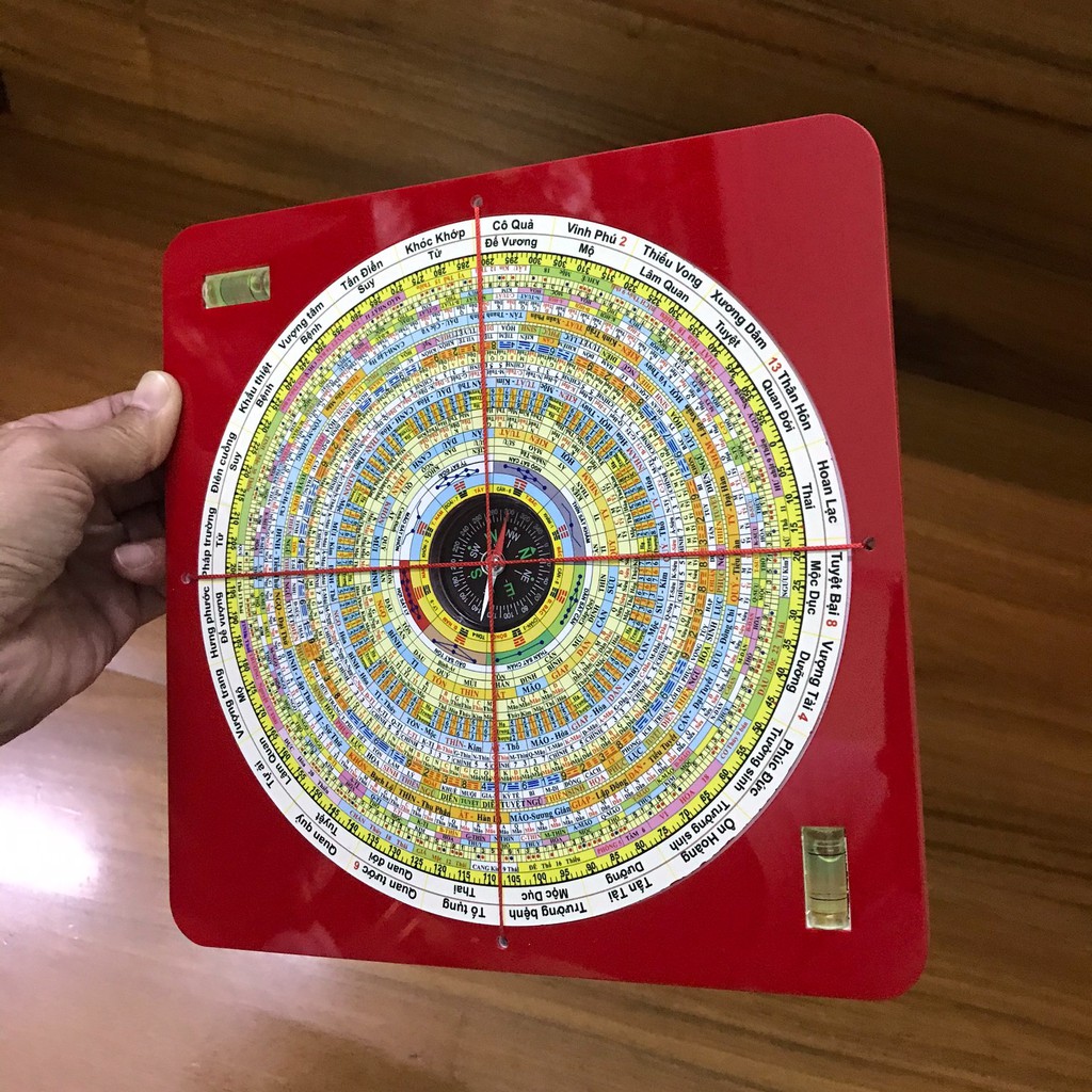 La kinh tiếng việt 36 tầng, la kinh phong thủy, size 22.5cm x 22.5cm lakinh.info