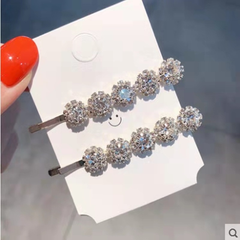 Set kẹp tóc đính đá phong cách thời trang cho nữ