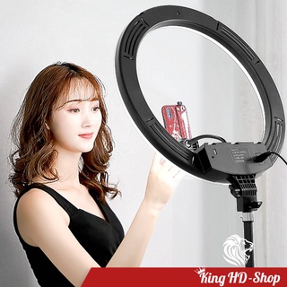 Đèn led livestream 33cm full phụ kiện, gồm chân đèn và kẹp điện thoại. hỗ trợ livestream, phun xăm, make up