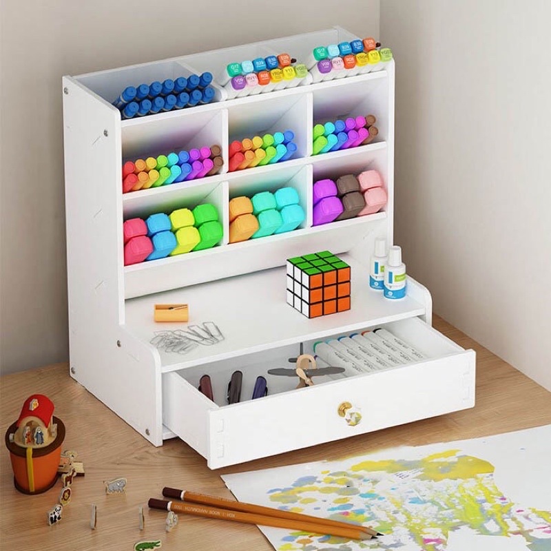 Hộp đựng bút, kệ đựng đồ văn phòng phẩm đa năng để bàn