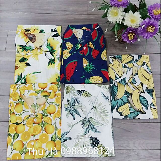 Áo sơ mi hoa quả - 124 STORE