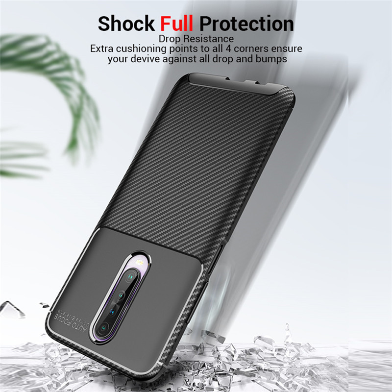 Ốp Điện Thoại Tpu Silicon Phối Sợi Carbon Mềm Tản Nhiệt Chống Sốc Cho Xiaomi Redmi Note 5 Plus 6 7 Pro Mi A2 Lite Y3