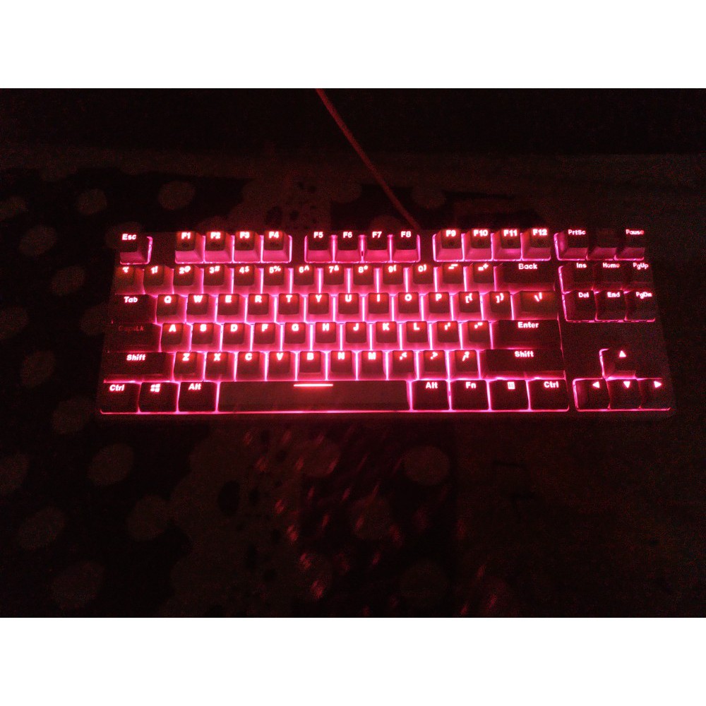 Bàn Phím Cơ DAREU EK87 Pink - White LED Hồng - Bàn Phím Gaming Màu Hồng ( Nhỏ Gọn Không Bàn Phím Phụ )