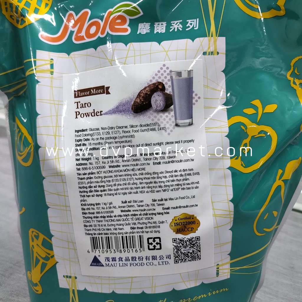 Bột pha trà sữa hương vị Khoai môn thương hiệu Mole - 1kg