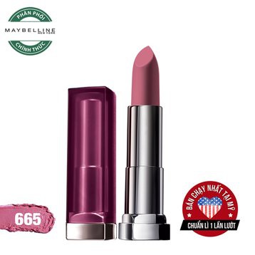 Son Lì Mịn Môi Maybelline Creamy Matte 665 Lust For Blush 4.2g Color Sensational Creamy Matte Lipstick