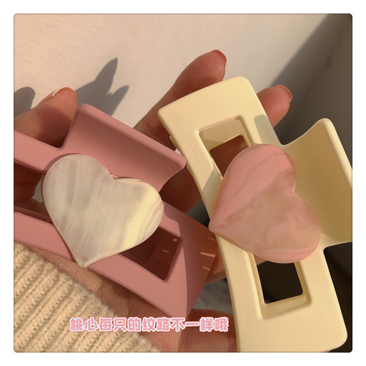 Tender afternoons Kẹp Tóc Hình Trái Tim Đơn Giản Thời Trang Cho Nữ
