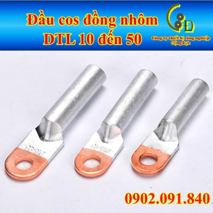 Đầu cos đồng nhôm DTL 1cái 💥VIP💥 cốt sử lý hợp kim, cosse bấm nối dây điện 10mm đến 50mm
