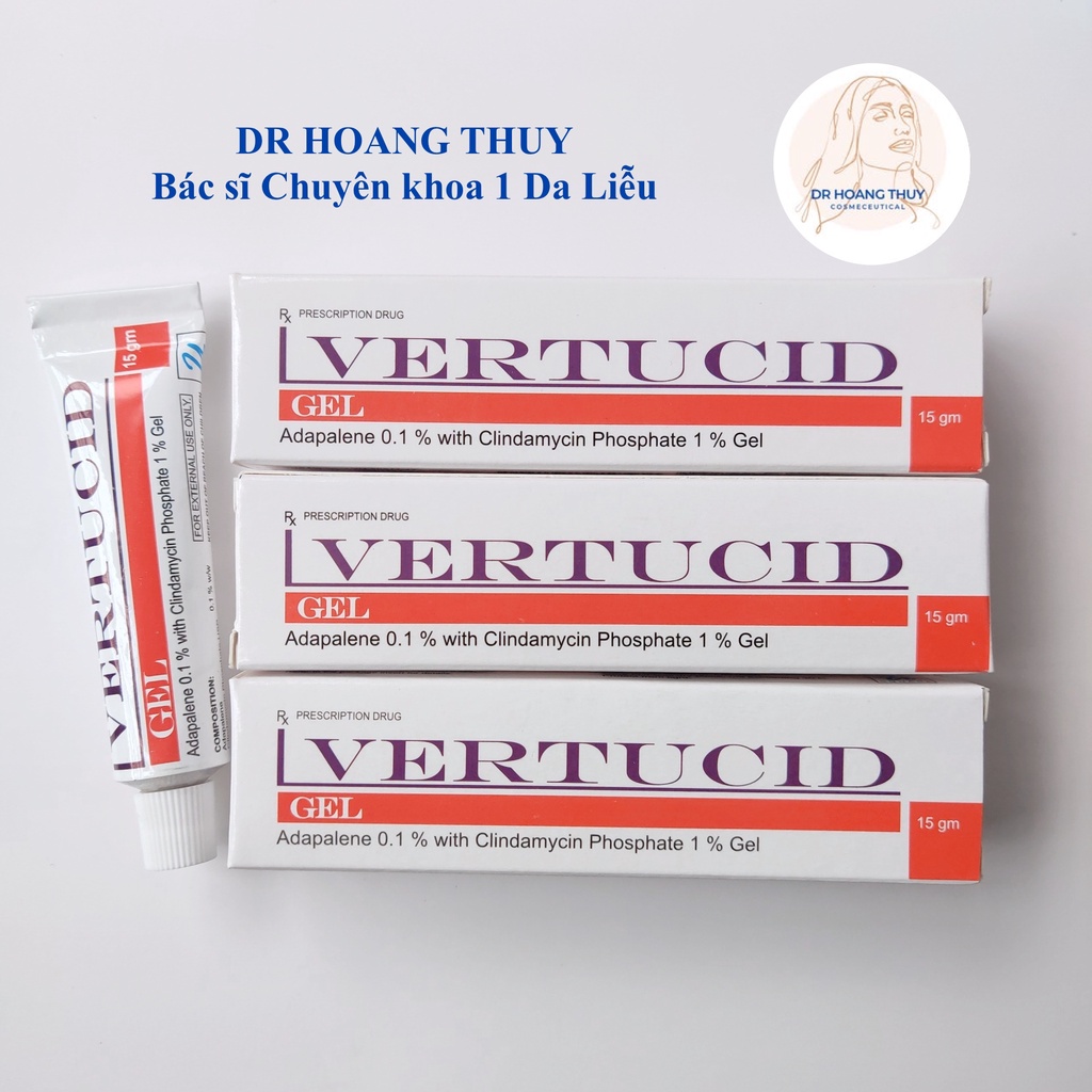 ✅[CHÍNH HÃNG] KEM GIẢM MỤN VERTUCID 15G, AZA 15G/30G