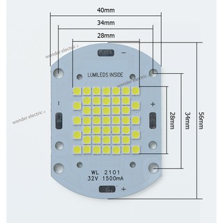Chip Led 50W SMD Sửa chữa các loại đèn pha Đèn đường