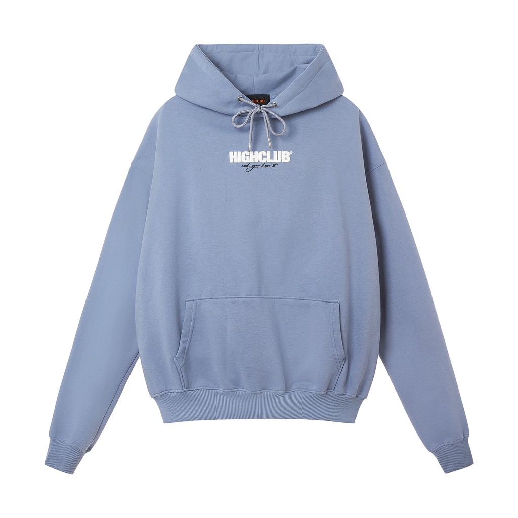 Áo Hoodie BASIC Mũ Trùm Đen/Hồng/Trắng/Xanh Dương Nỉ Cotton - HIGHCLUB Brand Chính Hãng