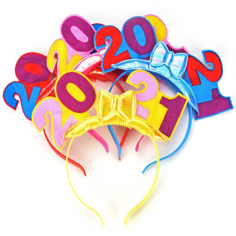 Băng Đô Hình Nơ Có Đèn LED Phát Sáng Mừng Năm Mới 2021