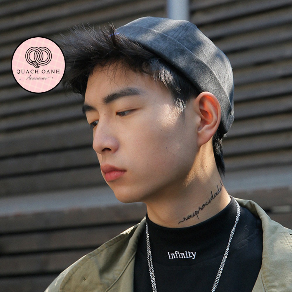 Mũ quả dưa địa chủ beanie không vành hình con cá – MU61