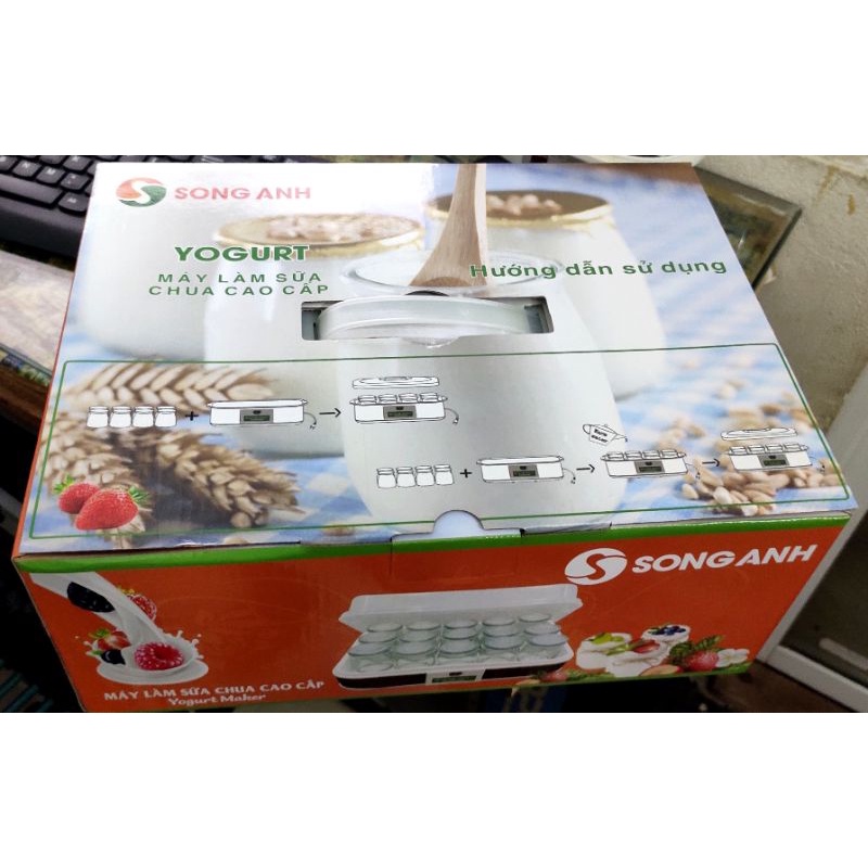 🎉MÁY LÀM/Ủ SỮA CHUA YAOURT KÈM 12 HŨ THỦY TINH 110ML
