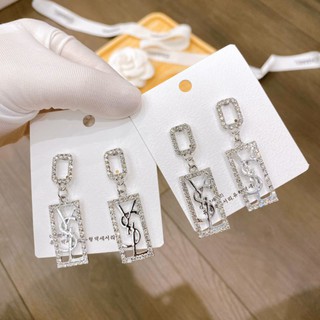 bông tai chữ nhật YSL
