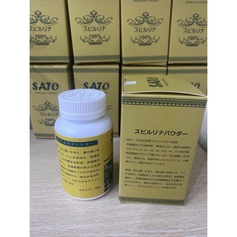 Bột Tảo Xoắn Vi Kim Nhật Bản - Cấy Tảo Nano 100gam Giúp Da Trắng Sáng Đều Màu Da