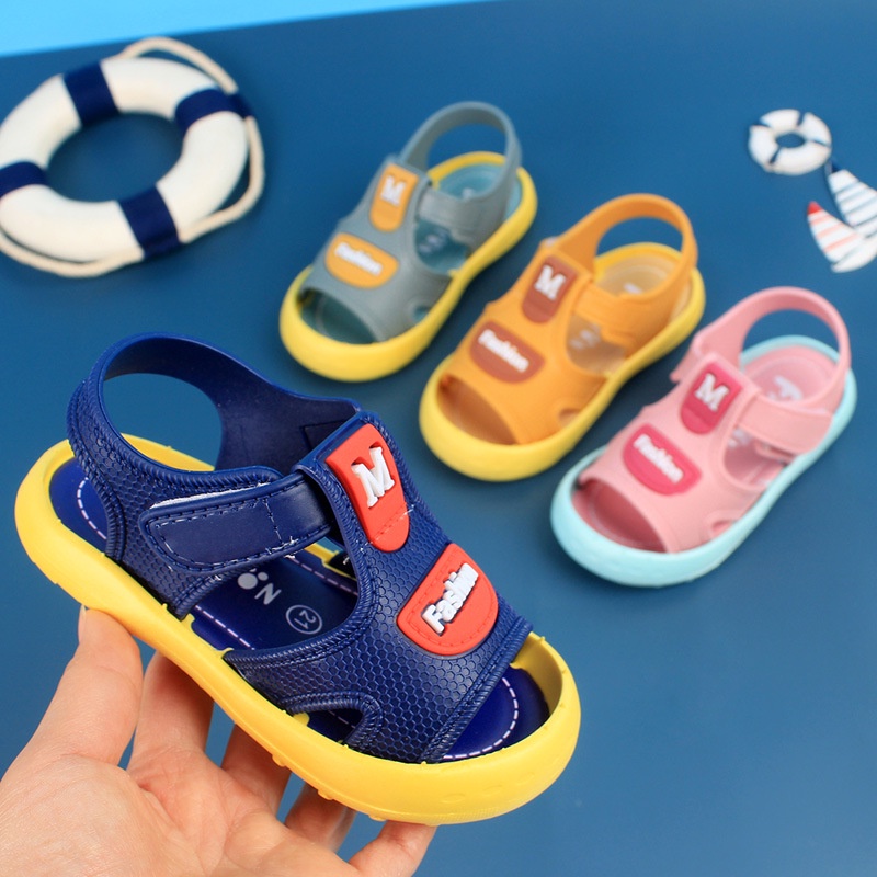 Giày Sandal Đế Mềm Thoáng Khí Chống Thấm Nước Thời Trang Xuân Hè Cho Bé 0-1-2 Tuổi/3 Tuổi