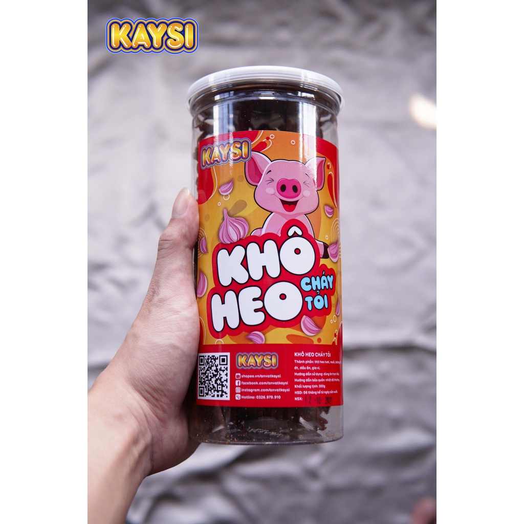 Khô heo cháy tỏi 300g Kaysi đồ ăn vặt Hà Nội | BigBuy360 - bigbuy360.vn