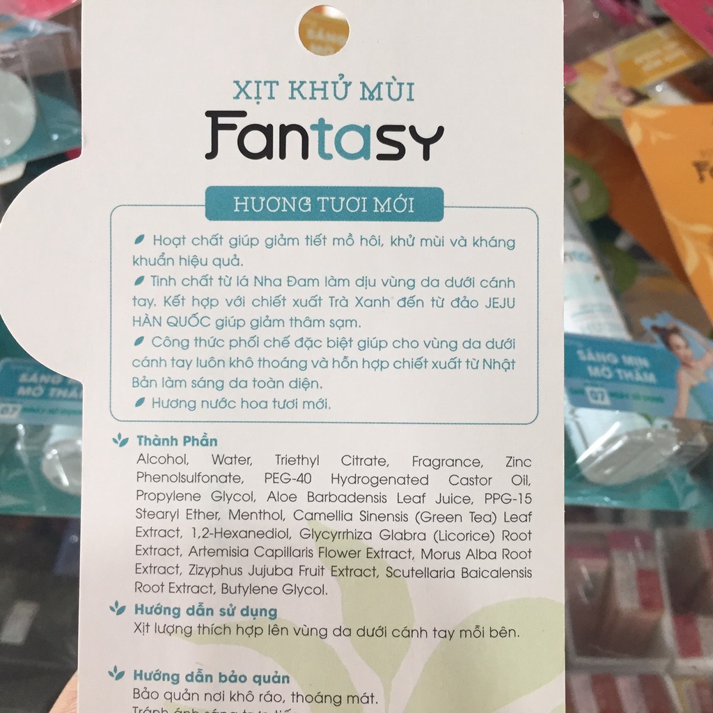 Xịt khử mùi fantasy 30ml
