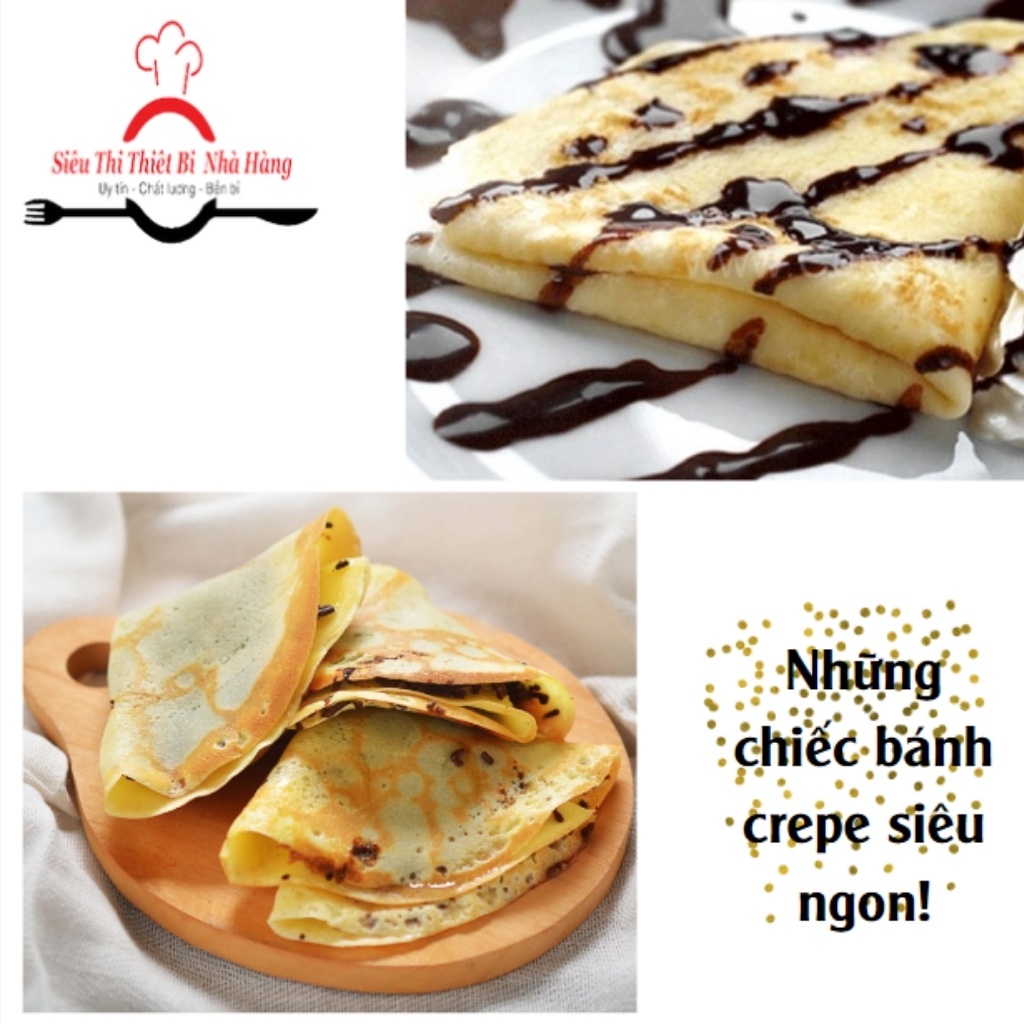 [SALEGIAMGIA]Máy làm bánh crepe đôi dùng ga