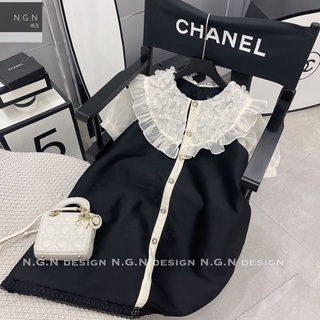 Váy xuông tacta cổ bèo (sale)