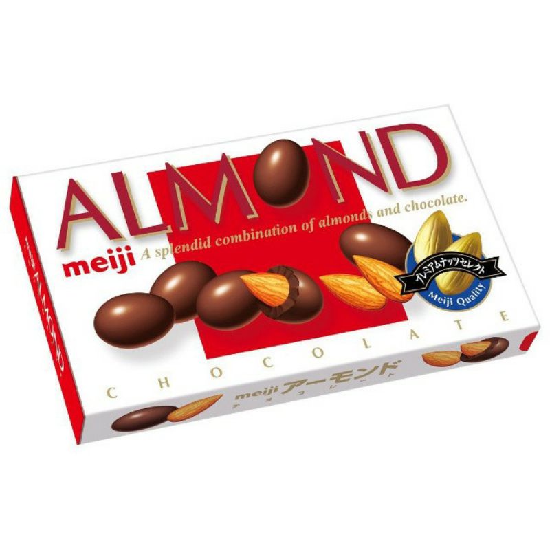 Chocolate Meiji nhân Hạnh nhân 88gr _ hạt Macca 64gr