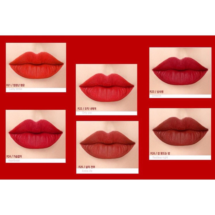 Son Agapan Pit A Pat Matte Lipstick Red Limited Edition phiên bản đỏ