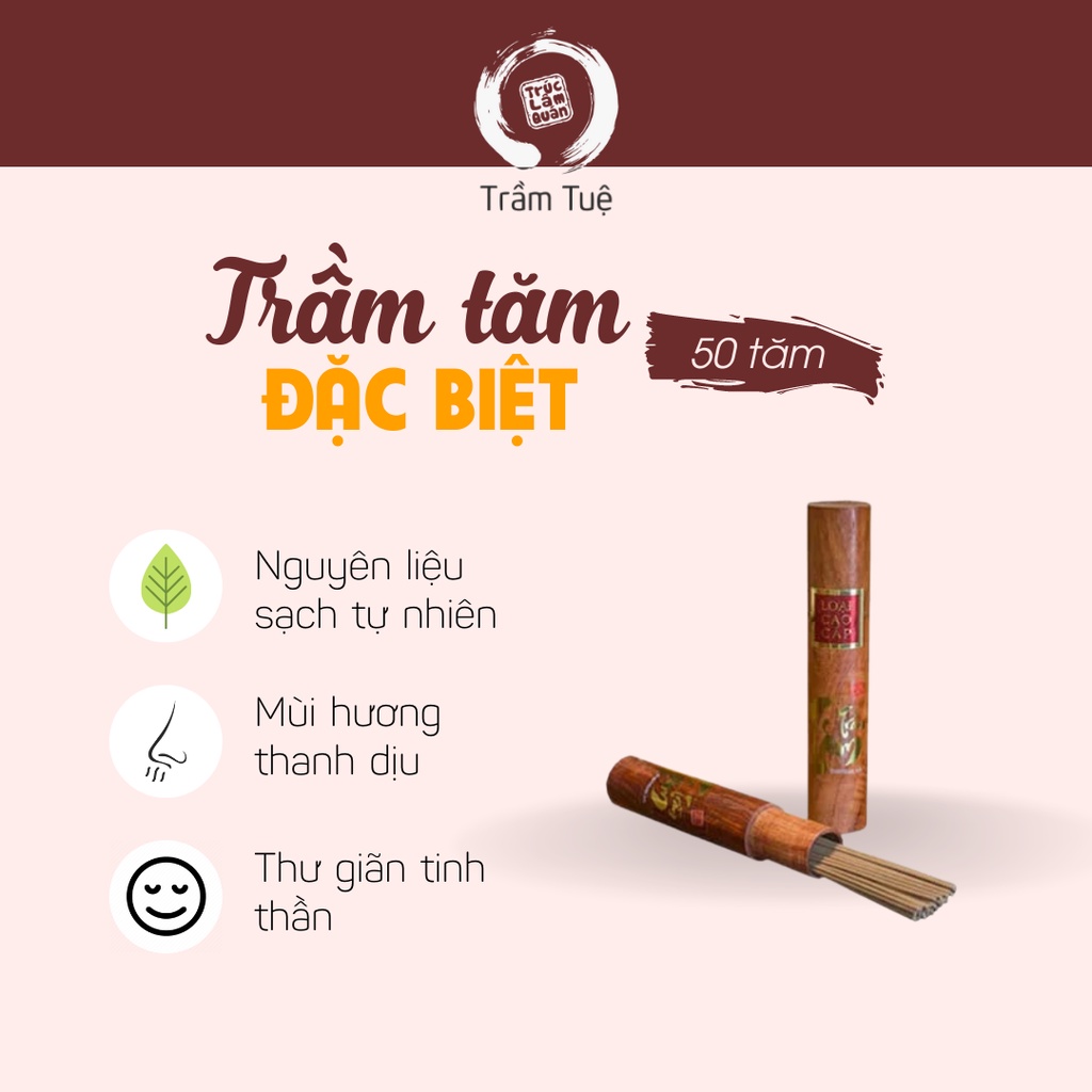Trầm tăm trầm hương ⚡️CAO CẤP⚡️ Trầm tăm cao cấp, nhỏ gọn, hương thơm ngọt và sâu lắng, không cay mắt