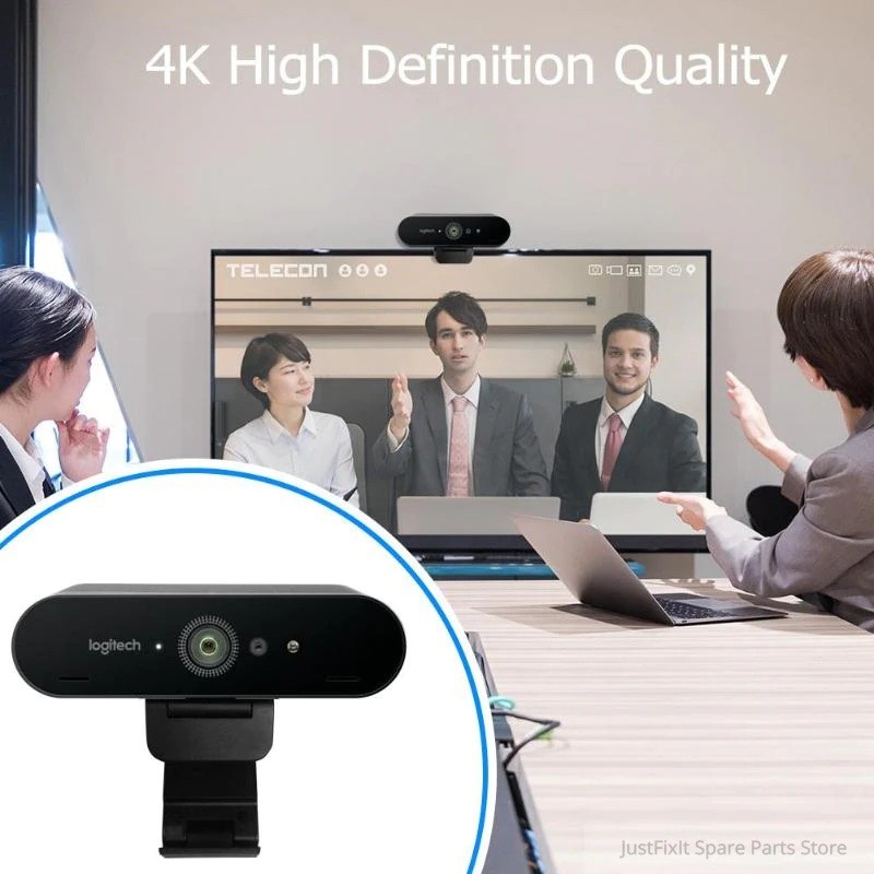 [HÀNG CHÍNH HÃNG] WEBCAM HỌC TRỰC TUYẾN, LIVE STREAM CHO MÁY TÍNH, LAPTOP LOGITECH C1000E BRIO 4K ULTRA HD