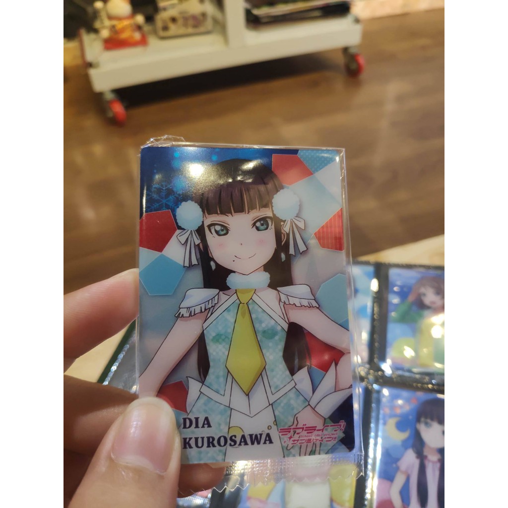 Thẻ bài sưu tầm bánh xốp Idol Love Live LL 5 - Tặng bọc bài nhựa bảo quản