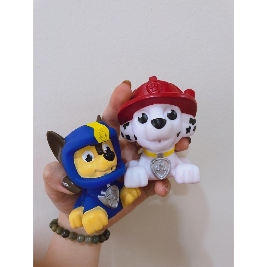 COMBO 10 CHÚ Chó cứu hộ Paw Patrol cao su phun nước/ COMBO 10 CHÚ CHÓ CỨU HỘ CAO SU