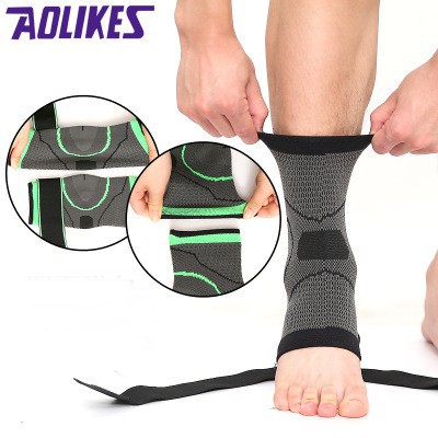 đai cuốn cổ chân Aolikes HH 7529  bó chân bảo vệ mắt cá quấn thể thao gym đá bóng chạy bộ yoga tất hở ngón