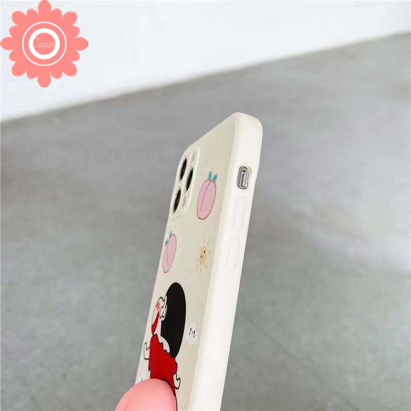 Ốp Điện Thoại Hình Cậu Bé Bút Chì / Quả Đào Cho Iphone 11 12 6 6s Plus Iphone 7 8 Plus 11 12 Pro Max X Xr Xs Max