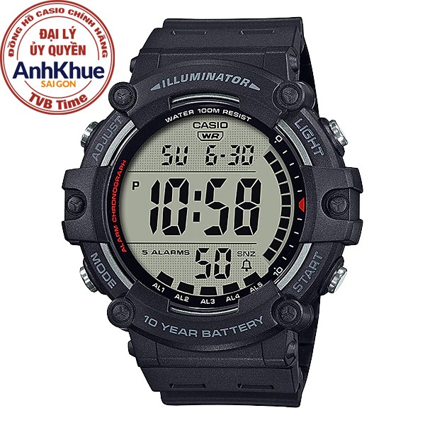 Đồng hồ nam dây nhựa Casio chính hãng Anh Khuê AE-1500WH-1AVDF (51mm)