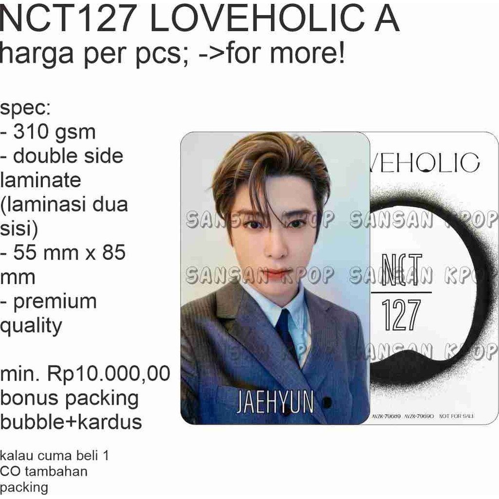 Thẻ Ảnh Nhóm Nhạc Nct 127 LOVEHOLIC
