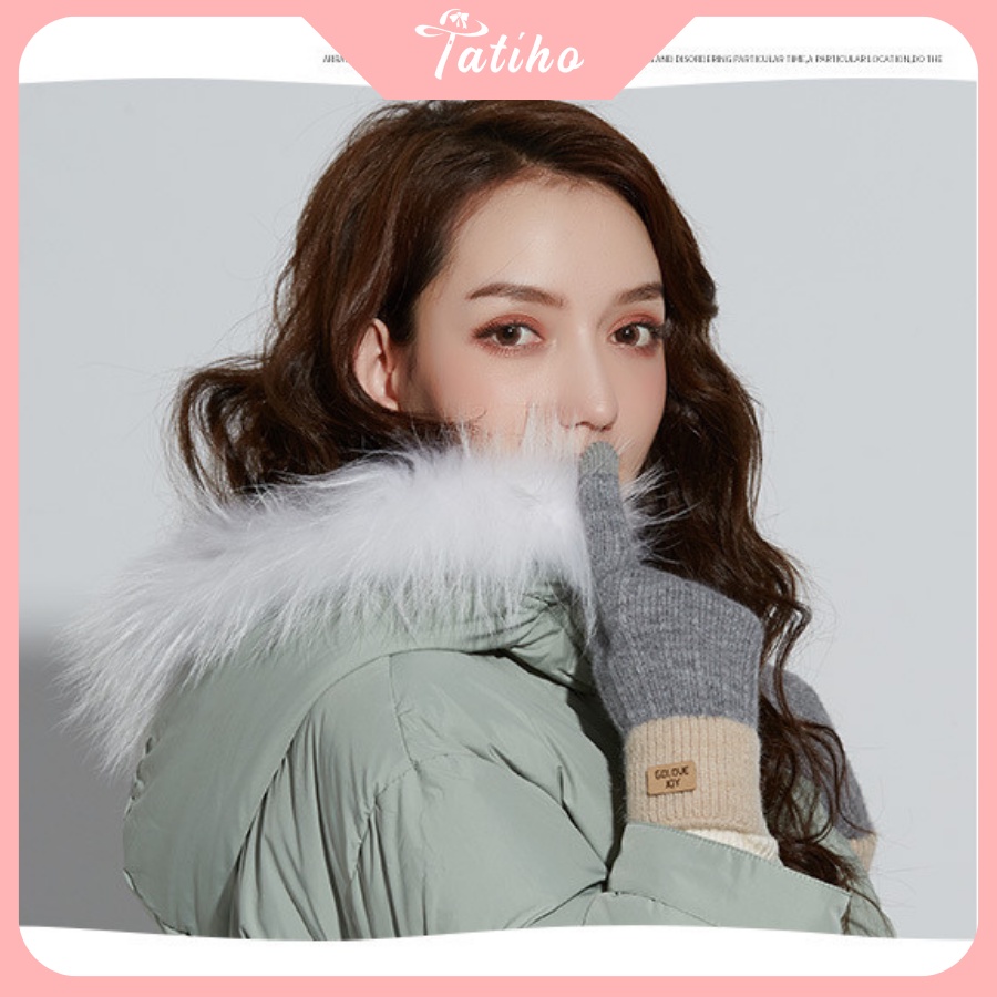 Găng Tay Len, Bao Tay Nữ Giữ Ấm Mùa Đông Golove Joy Cảm Ứng Từ - Mã BT002