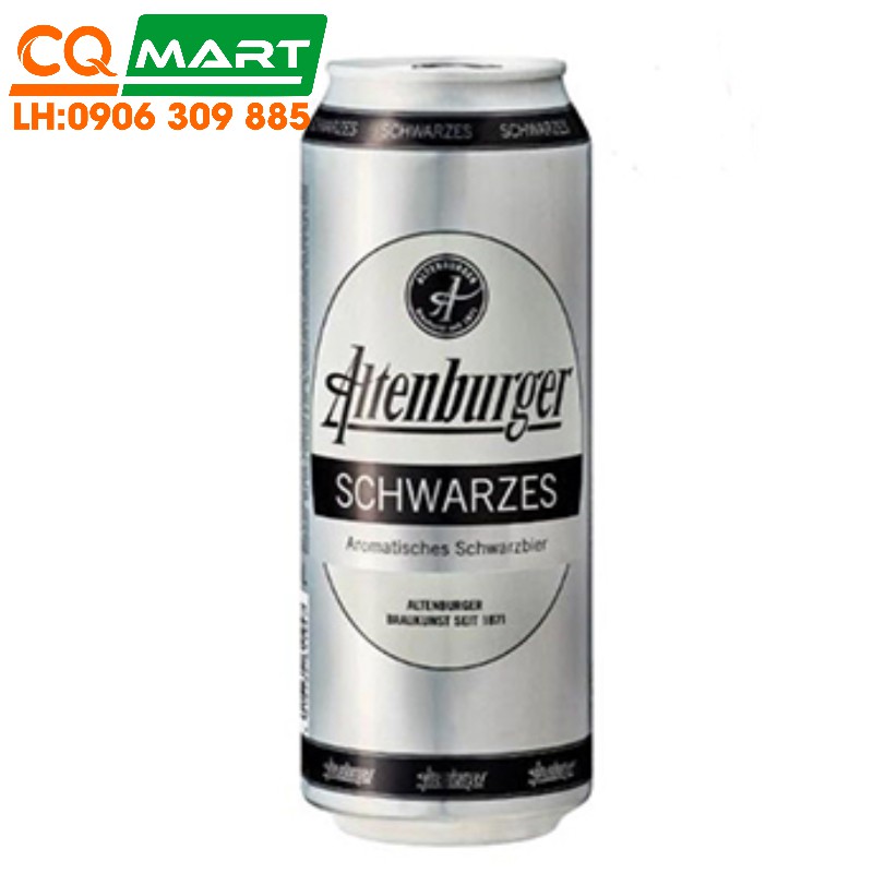 Bia đen Altenburger Schwarzes 4,9% - Lon 500ml
