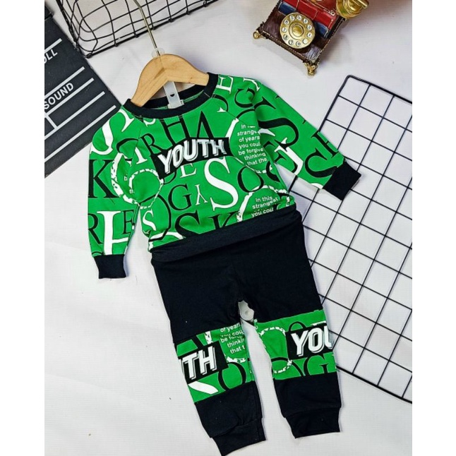 (21-32kg) Bộ tay dài hip hop cho bé trai thun cotton 4 chiều.