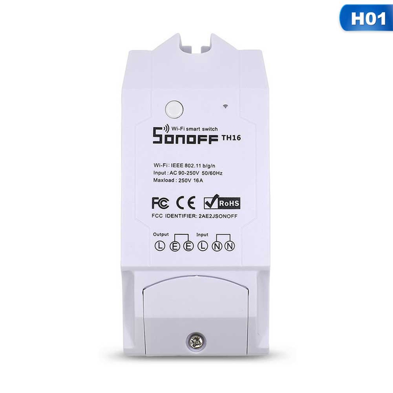 Yajief Sonoff_TH16 Smart Wifi Switch Monitoring Temperature Humidity Sensor Kit Ewelink