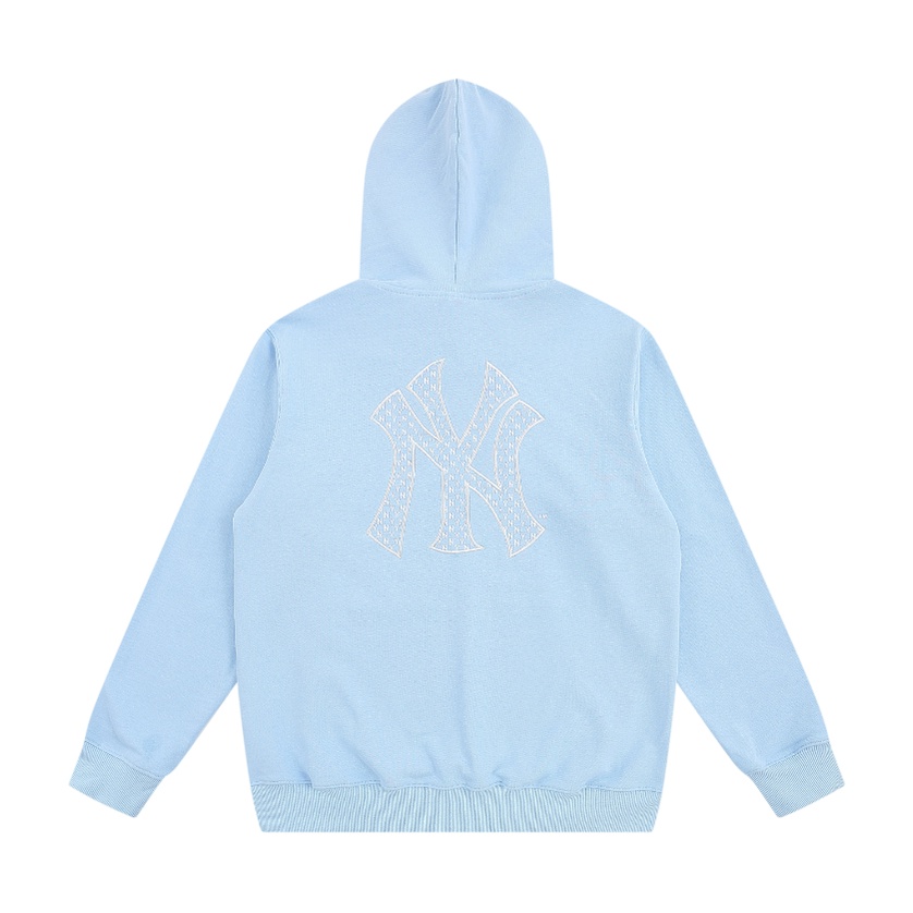 Hàng Spot! Áo Hoodie Tay Dài Dáng Rộng Thêu Chữ MLB Cổ Điển Cho Nam Và Nữ