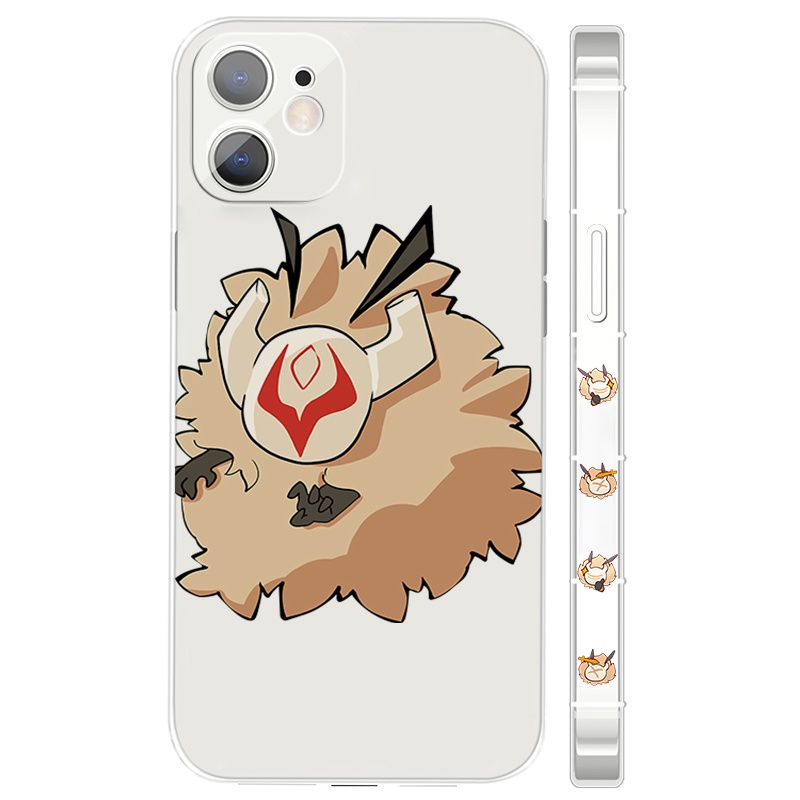 Hilichurl phone case Genshin Impact new Khaenri'ah transparent game cartoon anime cute monster Iphone Tcho-Tcho anime culture quadratic element protective case
