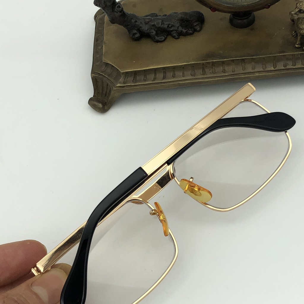 kính solex chữ H mạ vàng 14k dày dặn mắt kính thủy tinh đẳng cấp