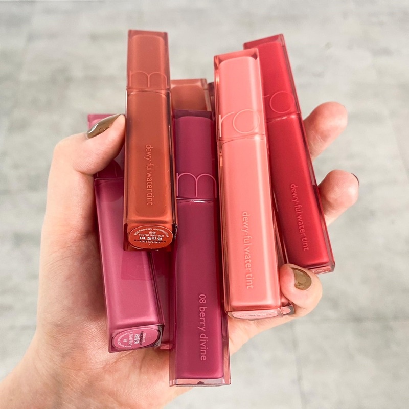 Son Tint Bóng, Siêu Lì Cho Đôi Môi Căng Mọng Romand Dewyful Water Tint 5g