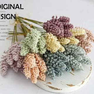 Hoa giả - Bó 6 bông hoa ngô nhân tạo decor trang trí nhà cửa, nhân tạo tai ngô đẹp mắt trang trí vườn hoa