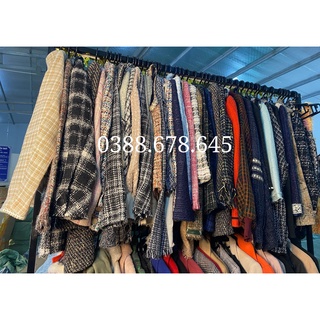 Áo khoác dạ tweed, váy dạ tweed, gile tweed, dạ kẻ