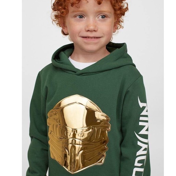Áo hoodie nỉ Ninjago Xanh