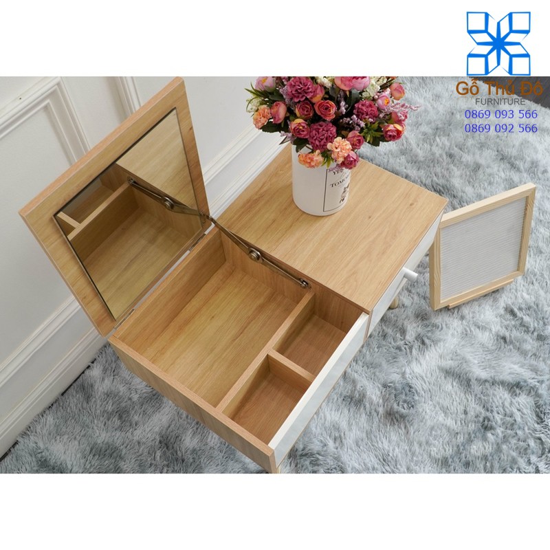 Bàn Trang Điểm, Tủ Trang Điểm, Bàn Phấn Có Gương Gấp Ngọn Cao Cấp Hàng Nhập Khẩu - Gỗ Thủ Đô Furniture | BigBuy360 - bigbuy360.vn