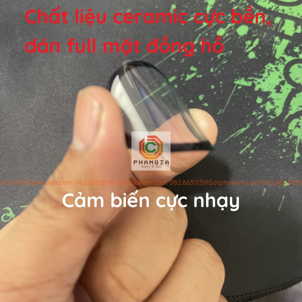 Dán đồng hồ Samsung watch active active 2 40mm 44mm full màn hình chất liệu ceramic cực bền cực nhạy