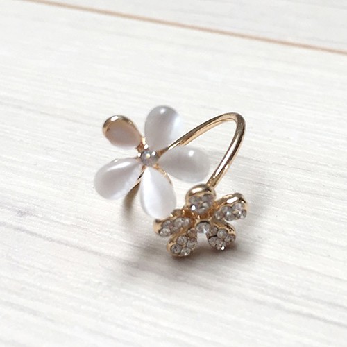 1 Nhẫn Hở Hình Hoa Cúc Đôi Có Thể Điều Chỉnh Kích Cỡ