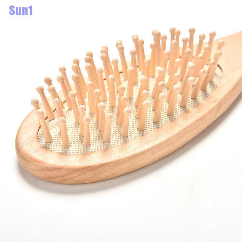 (Hàng Mới Về) Lược Gỗ Mát Xa Da Đầu Giảm Hiệu Quả 1 Cái