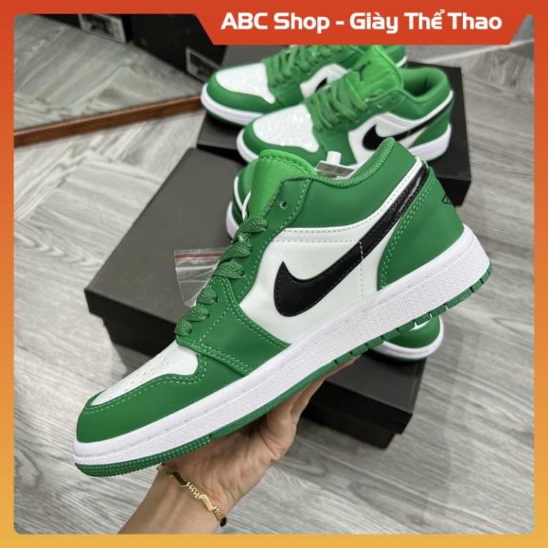 GIÀY THỂ THAO JD XANH LÁ TRẮNG THẤP CỔ 11 FULL BOX, GIẦY JD1 LOW HÓT TREND